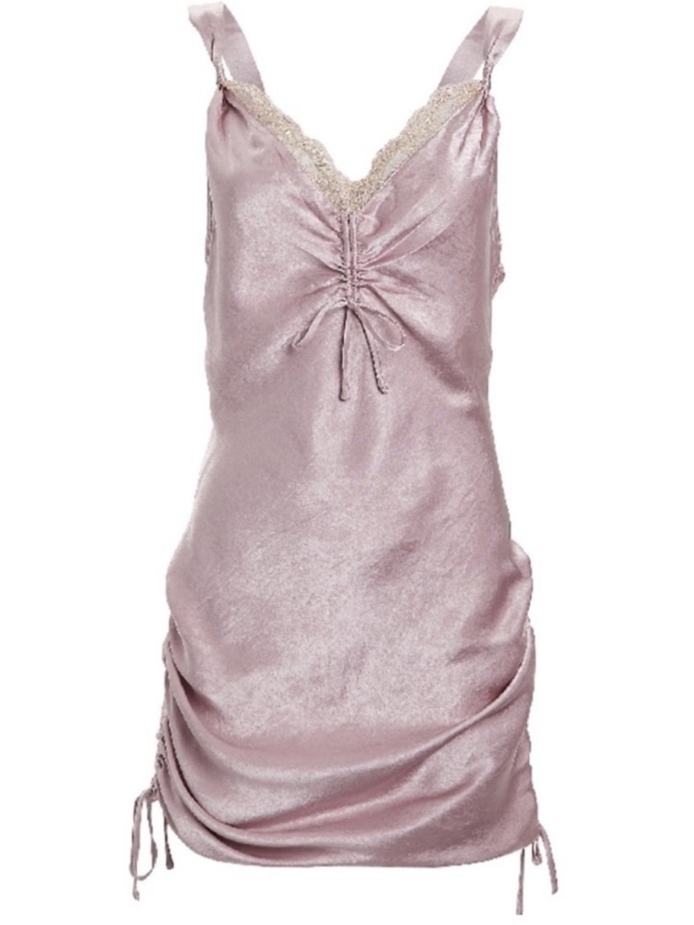 Jonathan Simkhai Lavender Satin Mini Dress small